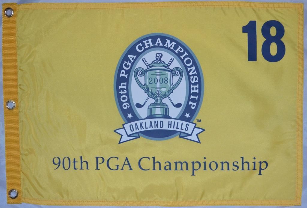 2008 OFFICIAL PGA Championship (OAKLAND HILLS) Golf Flag eBay